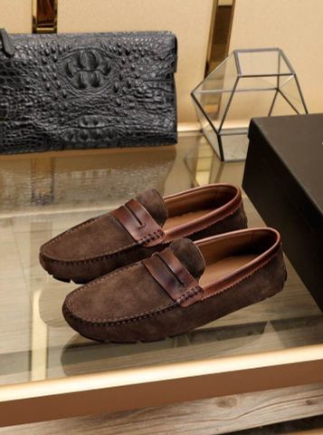 Giày lười zegna da lộn đẹp