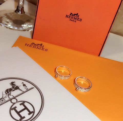 Nhẫn bạc hermes