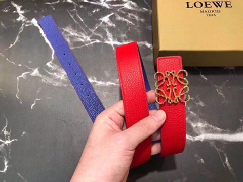 Belt nữ loewe dây da togo mềm dùng đc 2 mặt 2 màu đẹp