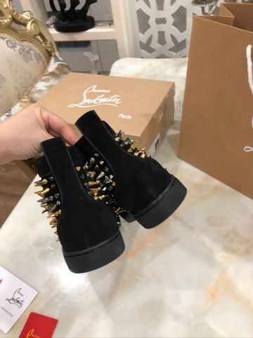 Giày Louboutin nam nữ cao cổ tán đinh đẹp độc SIÊU CẤP