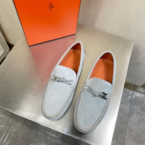 Giày lười Hermes* da lộn đẹp SIÊU CẤP