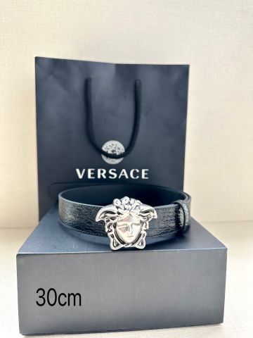 Belt VERSACE* nam nữ bản 3.0cm  4.0cm da vân mặt Logo đẹp sang cao cấp