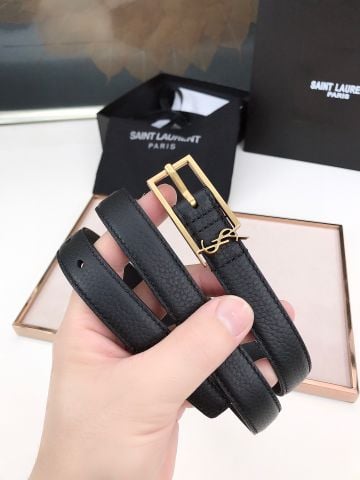 Belt nữ YSL* vân cá sấu bản nhỏ 2cm đẹp sang SIÊU CẤP