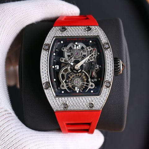 Đồng hồ nam RICHARD* MILLE* thể thao mặt nạm kim máy lộ cơ dây cao su VIP 1:1