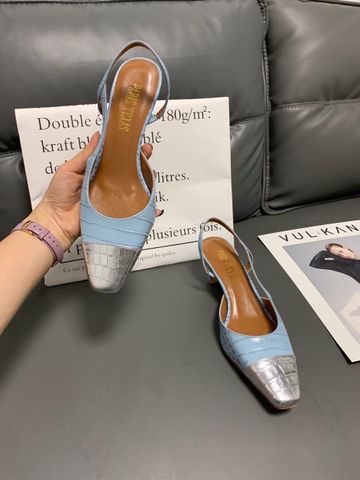 Giày nữ Paris* Texas* cao 5cm vân cá sấu mũi phối màu kiểu đẹp sang cao cấp