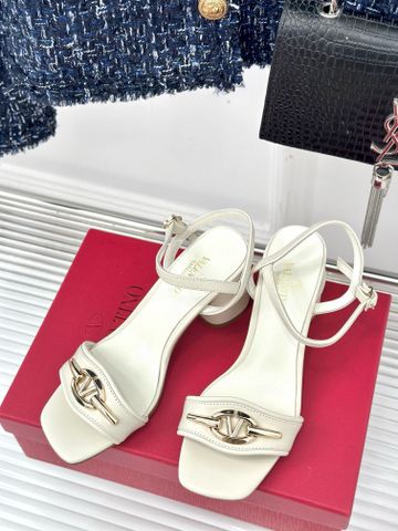 Sandal cao gót VALENTINO* da bò cao cấp đế to cao 8cm dáng đẹp VIP 1:1