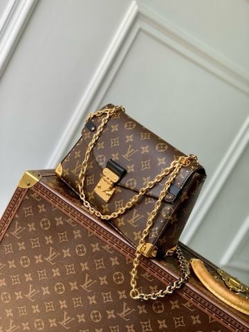 Túi Clutch L*V hoạ tiết Monogram nâu cao cấp