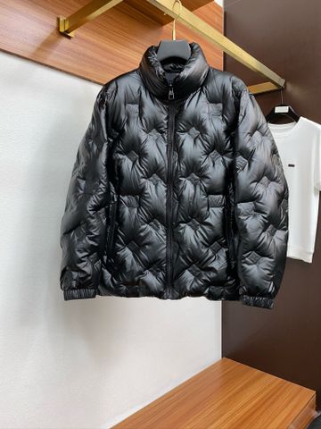 Áo phao lông nam L*V dập hoạ tiết Monogram đẹp VIP 1:1