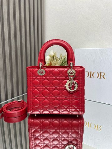 Túi xách nữ Dior* lady 24cm kèm quai bản to nẹp chữ kim loại tuỳ chọn nhiều màu đẹp sang VIP 1:1
