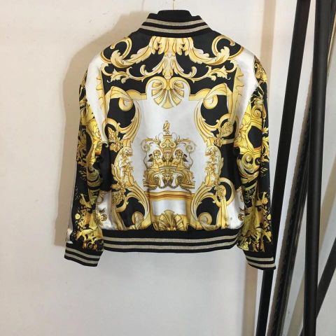 Áo bomber nữ hoa văn versace cực đẹp độc hàng xịn