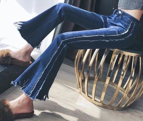 Quần jeans nữ ống loe đẹp độc cao cấp