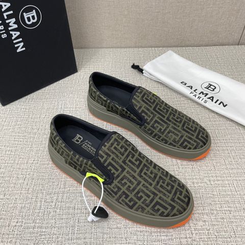 Giày slip on nam BALMAIN* hoạ tiết Logo có 2 màu đẹp độc VIP 1:1