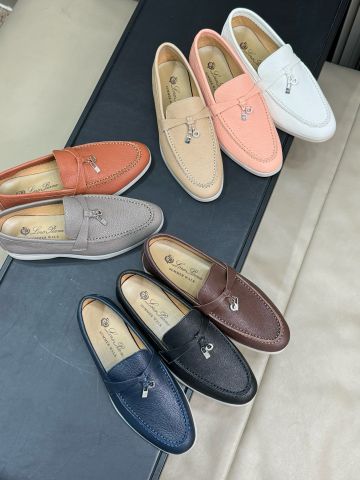 Giày nữ Loafer Loro* Piana* da bê mềm xịn đẹp VIP 1:1 chất lượng hàng đầu