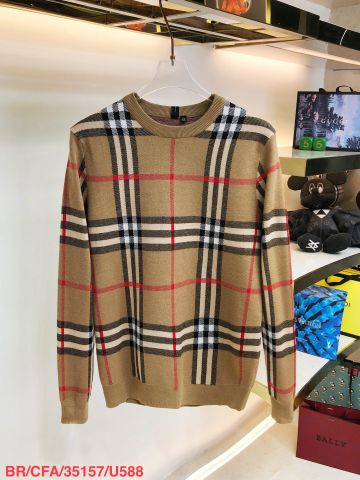 Áo len nam kẻ Burberry* cao cấp