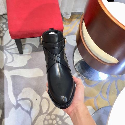 Boot nữ burberry cổ thấp da lỳ đẹp hàng siêu cấp size 35-40