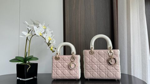 Túi xách nữ Di*or* lady phối màu đẹp sang size 17cm và 20cm
