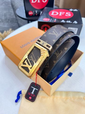 Belt nam L*V hoạ tiết Monogram cao cấp