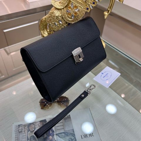 Clutch PRADA* khoá số bạc