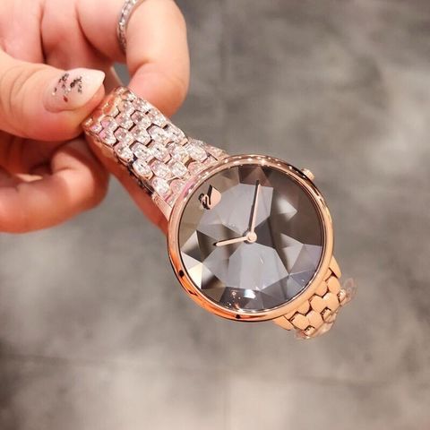 Đồng hồ nữ swarovsky dây kim loại