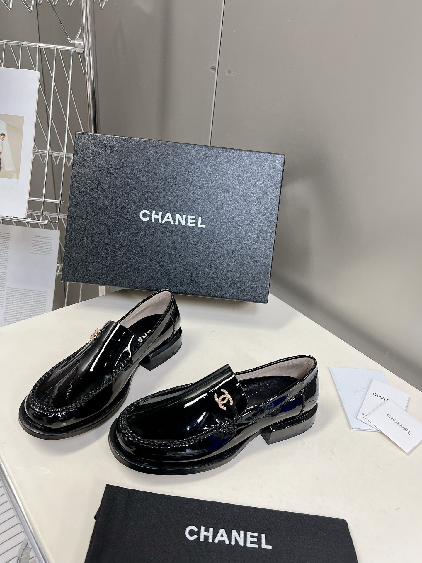 Giày nữ Loafer chanel* da bóng đẹp sang SIÊU CẤP chất chuẩn nét: 1950k –  lien fashion