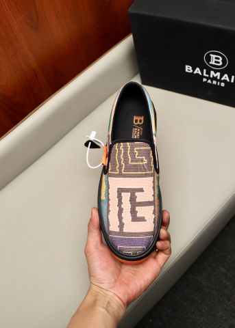 Giày slip on nam BALMAIN* SIÊU CẤP chất vải hoạ tiết đẹp mẫu mới