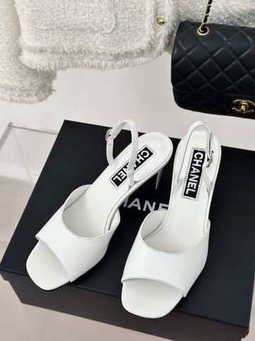 Sandal cao gót CHA*NEL* cao 6cm da bò đẹp VIP 1:1 chất lượng hàng đầu