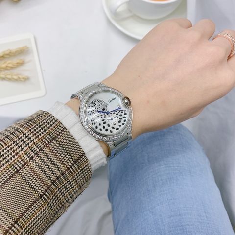 Đồng hồ nữ CARTIER mặt báo case 36mm đẹp cao cấp