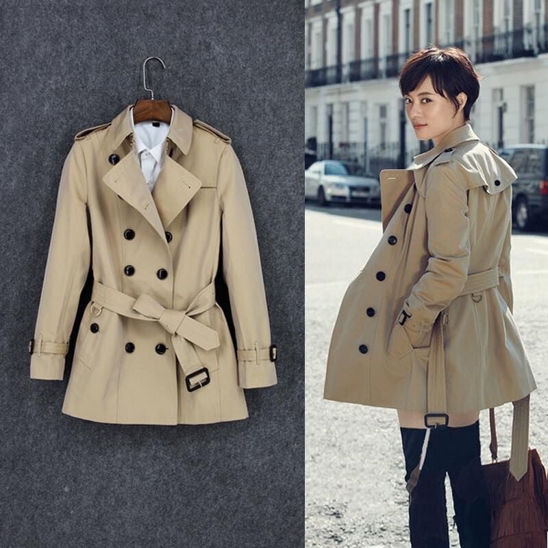 Áo Măng Tô Kaki Nữ Dáng Ngắn Đẹp 1800K Http://Lienfashion.Vn/ Hệ Thốn –  Lien Fashion