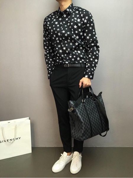 Áo sơ mi nam givenchy hoạ tiết - lien fashion