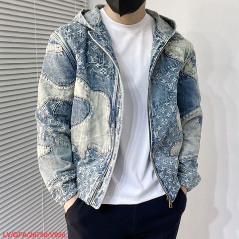 Áo khoác nam LV* denim đẹp VIP 1:1