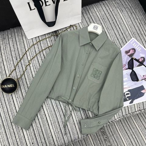 Set xuân hè nữ Loe*We*  – Áo sơ mi dài tay & Quần ống rộng*