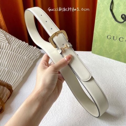 Belt nam nữ GUCCI* bản 3.0cm dây da bò kiểu đẹp SIÊU CẤP