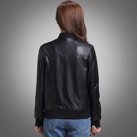 Áo bomber da cừu nữ đẹp cao cấp