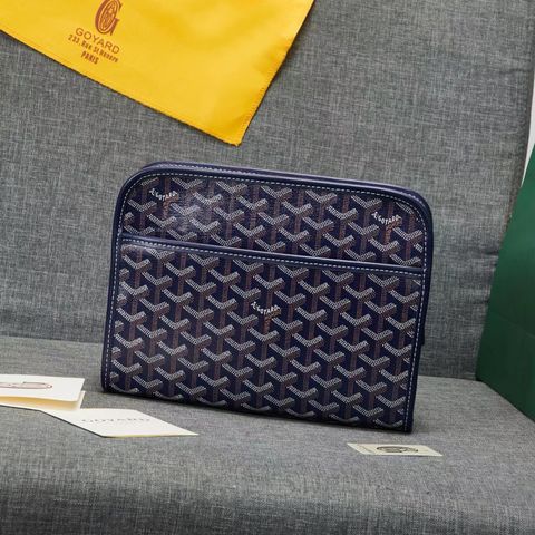 Clutch GOYARD* nam nữ hoạ tiết đẹp cao cấp màu xanh và đen