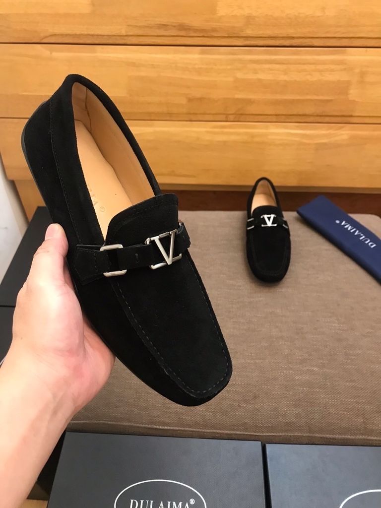 Giày lười LV da lộn đẹp cao cấp 1550k anhloiLienFashion.vn HỆ ...