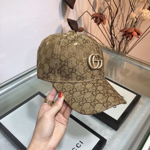 Mũ GUCCI nam nữ đính đá hình logo đẹp