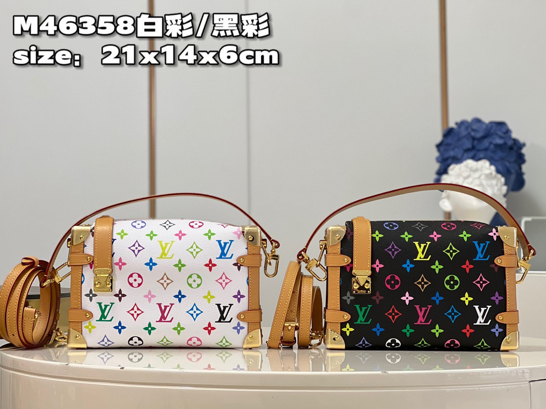 Túi xách nữ LV* hộp vuông góc bo kim loại hoạ tiết Monogram màu đepi VIP 1:1