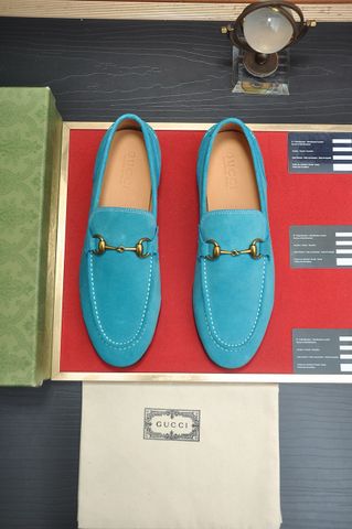 Giày nam Loafer GUCCI* da lộn mịn nhiều màu đẹp cao cấp