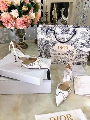 Giày cao gót Dior* mũi nhọn cao 8,5cm kiểu đẹp VIP 1:1