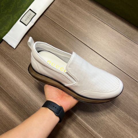 Giày slip on nam GUCCI* SIÊU CẤP da bò có nhiều màu đẹp