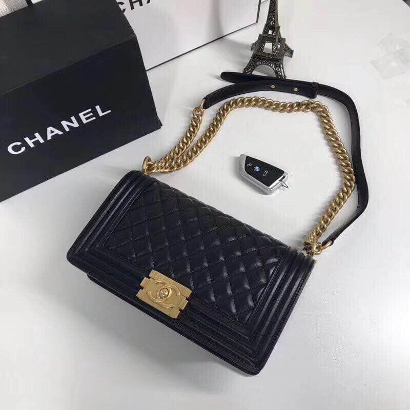 Chanel Boy Handbag Black Nice Bag #32 Chanel Boy Handbag Black Nice Bag