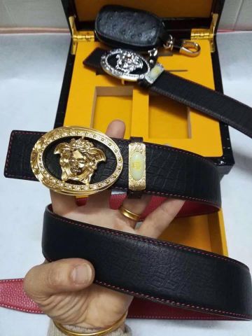 Belt nam versace 3,8cm hàng cao cấp dây da dùng 2 mặt