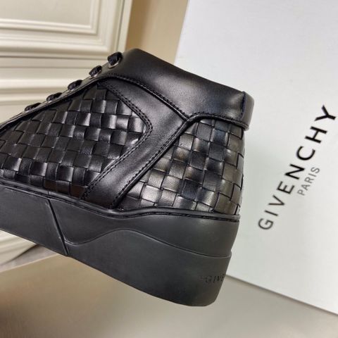 Giày nam buộc dây cao cổ GIVENCHY* da bò đan đẹp SIÊU CẤP