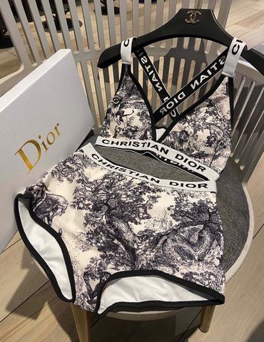 Bộ áo tắm Dior* hai mảnh hoạ tiết siêu đẹp sang cao cấp