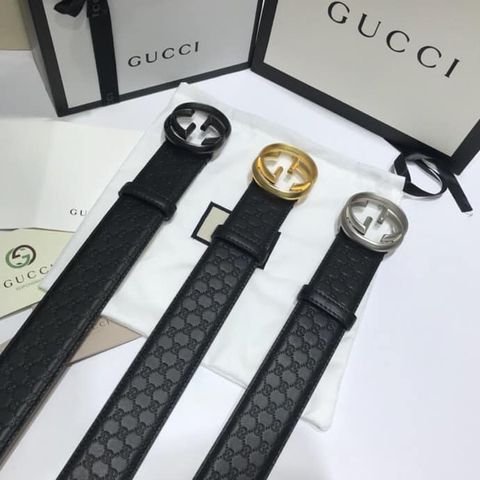 Belt gucci nam bản 4cm dây da dập