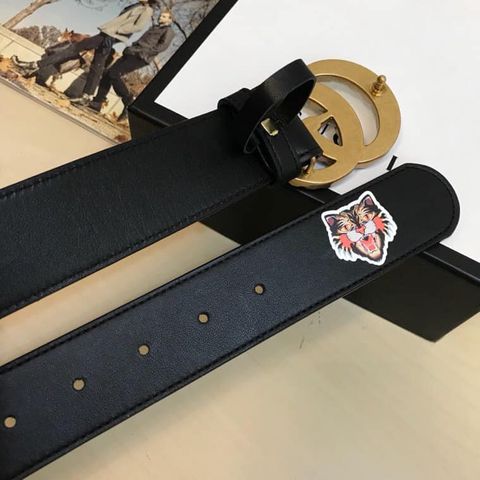 Belt gucci nam nữ mặt nạm đá bản 3.8cm