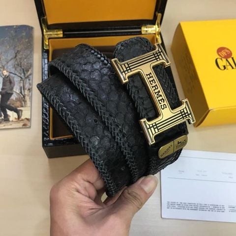 Belt nam hermes da trăn đẹp sang