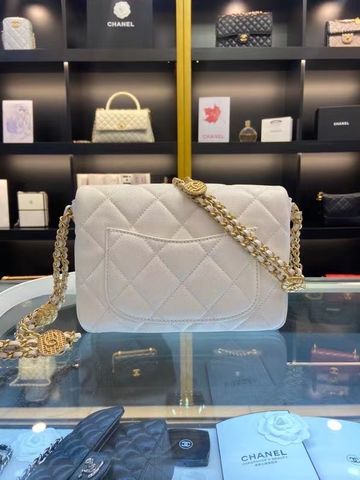 Túi xách nữ chanel* SIÊU CẤP size 21cm dây xích đồng xu vàng mẫu mới đẹp sang