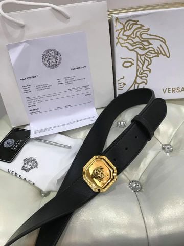 Belt nam versace mặt vuông chất đẹp nước mạ