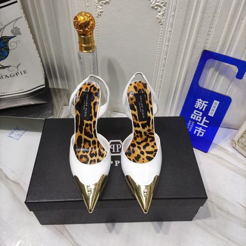 Giày cao gót PHILIPP* PLEIN* mũi nhọn cao 10,5cm nẹp bạc kiểu đẹp độc VIP 1:1